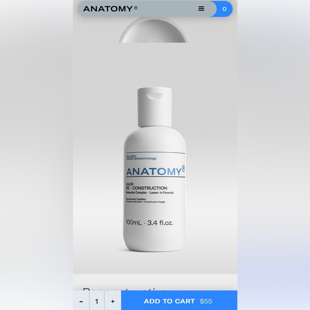 anatomy hair reconstruction leave in conditioner